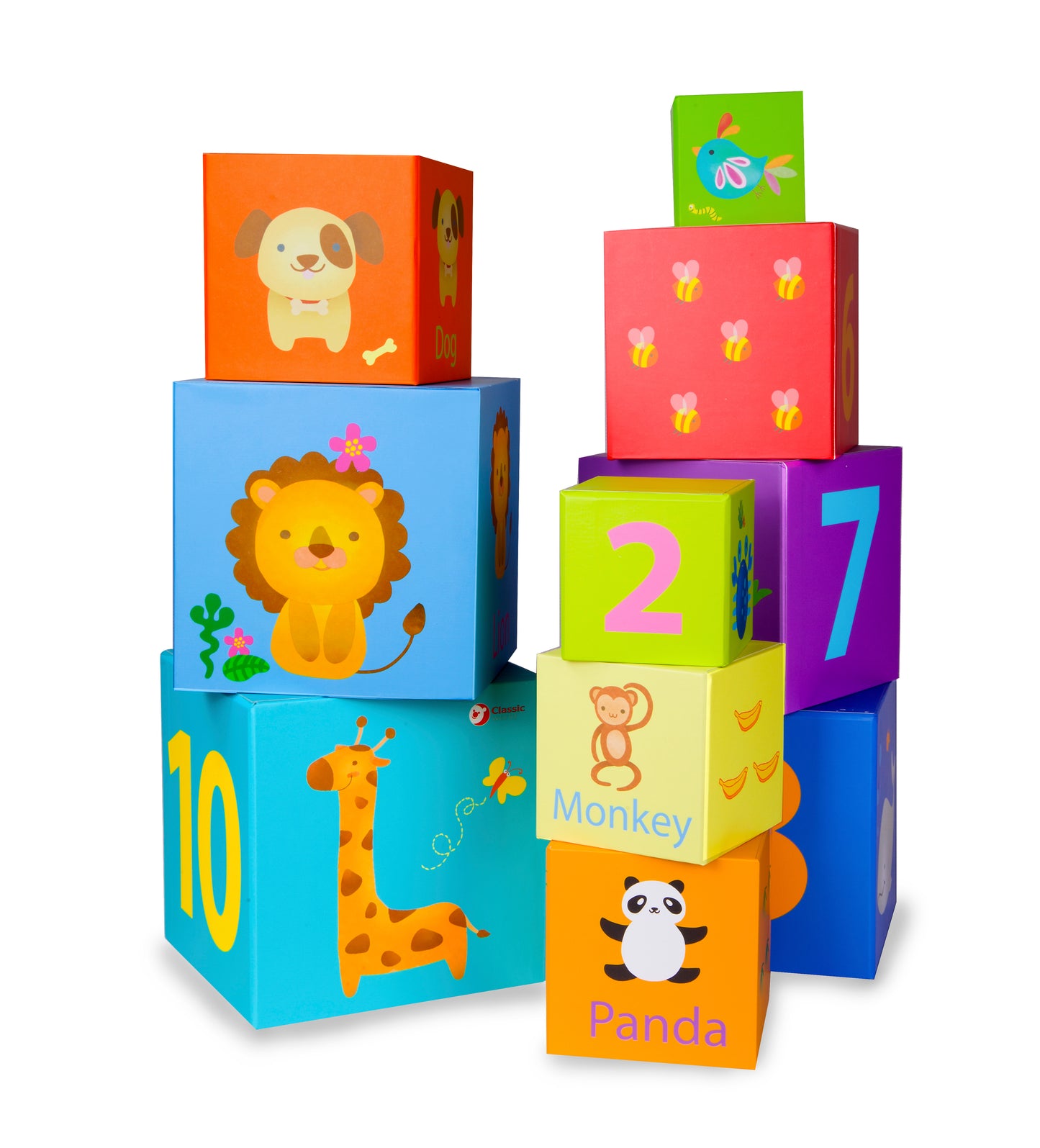 Classic World Animal Stacking Cubes