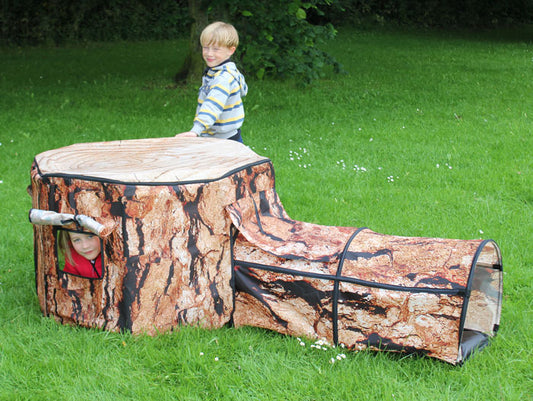 Tuff Tray Natural Tree House and Tunnel Play Den