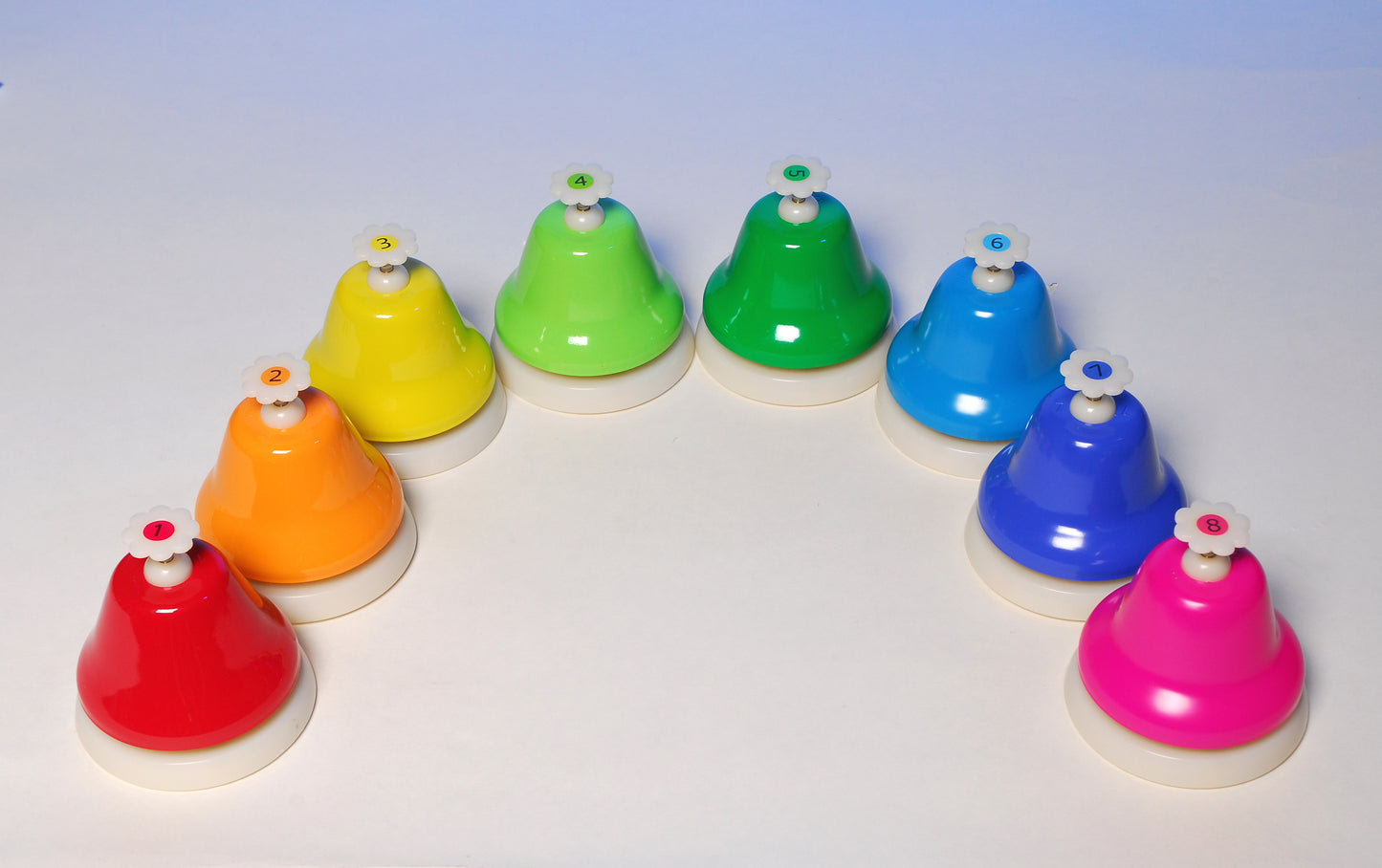 Rainbow Desk Bells - Set of 8