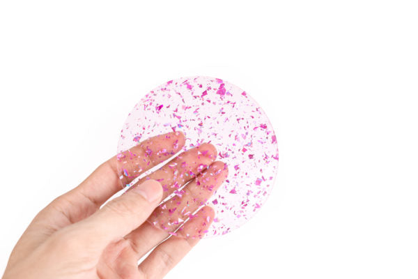 Glitter Acrylic Tactile Shapes - 6 Pieces