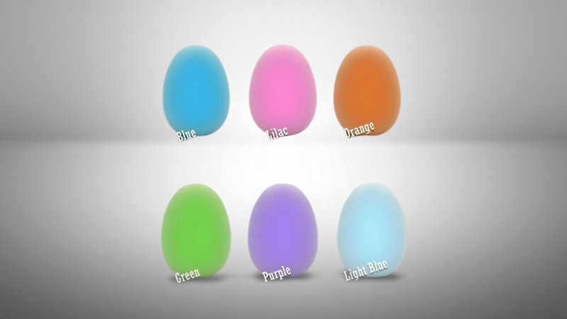 Light Up Mini Mood Eggs (Set of 4)