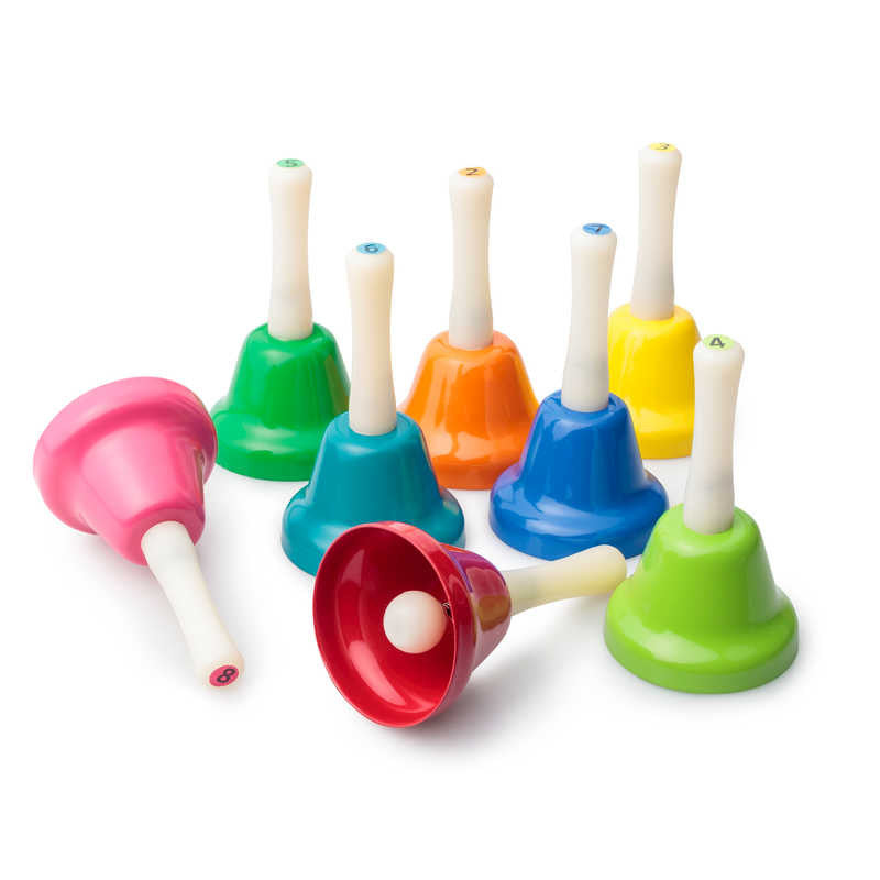 Rainbow Musical Hand Bells - Set of 8