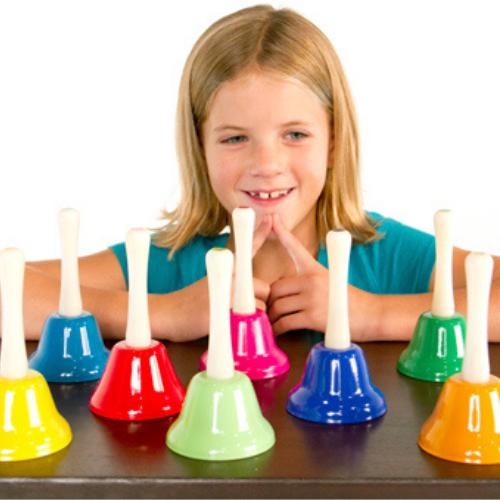 Rainbow Musical Hand Bells - Set of 8