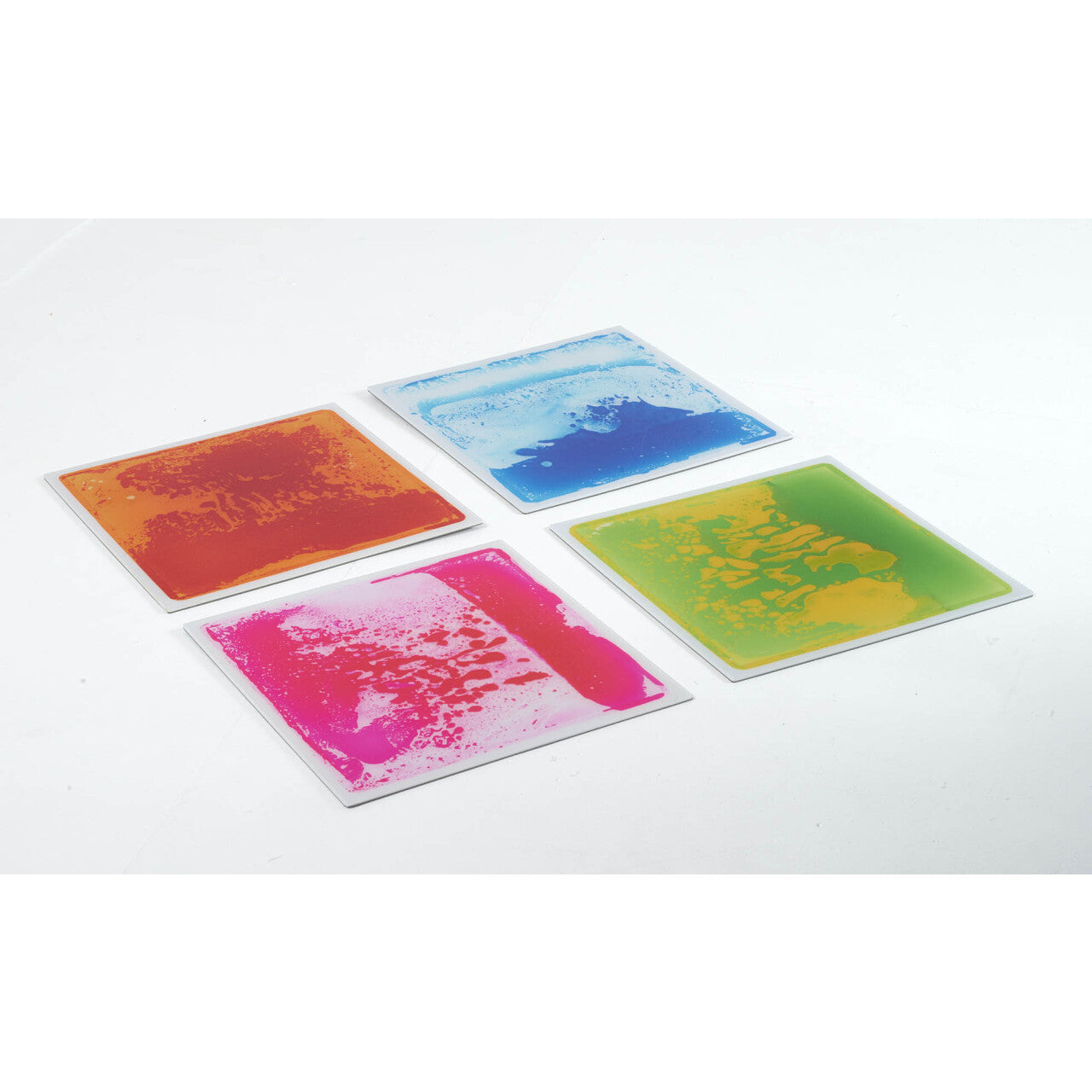 Square Liquid Floor Tiles - Set of 4