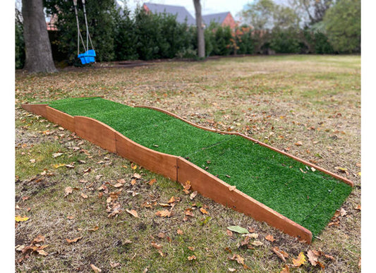 Outdoor Crawling Path with Grass Top