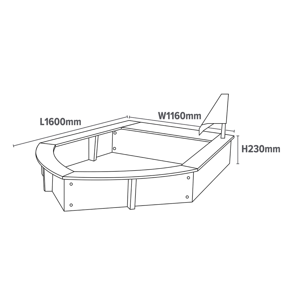 Kid's Boat Sandpit 