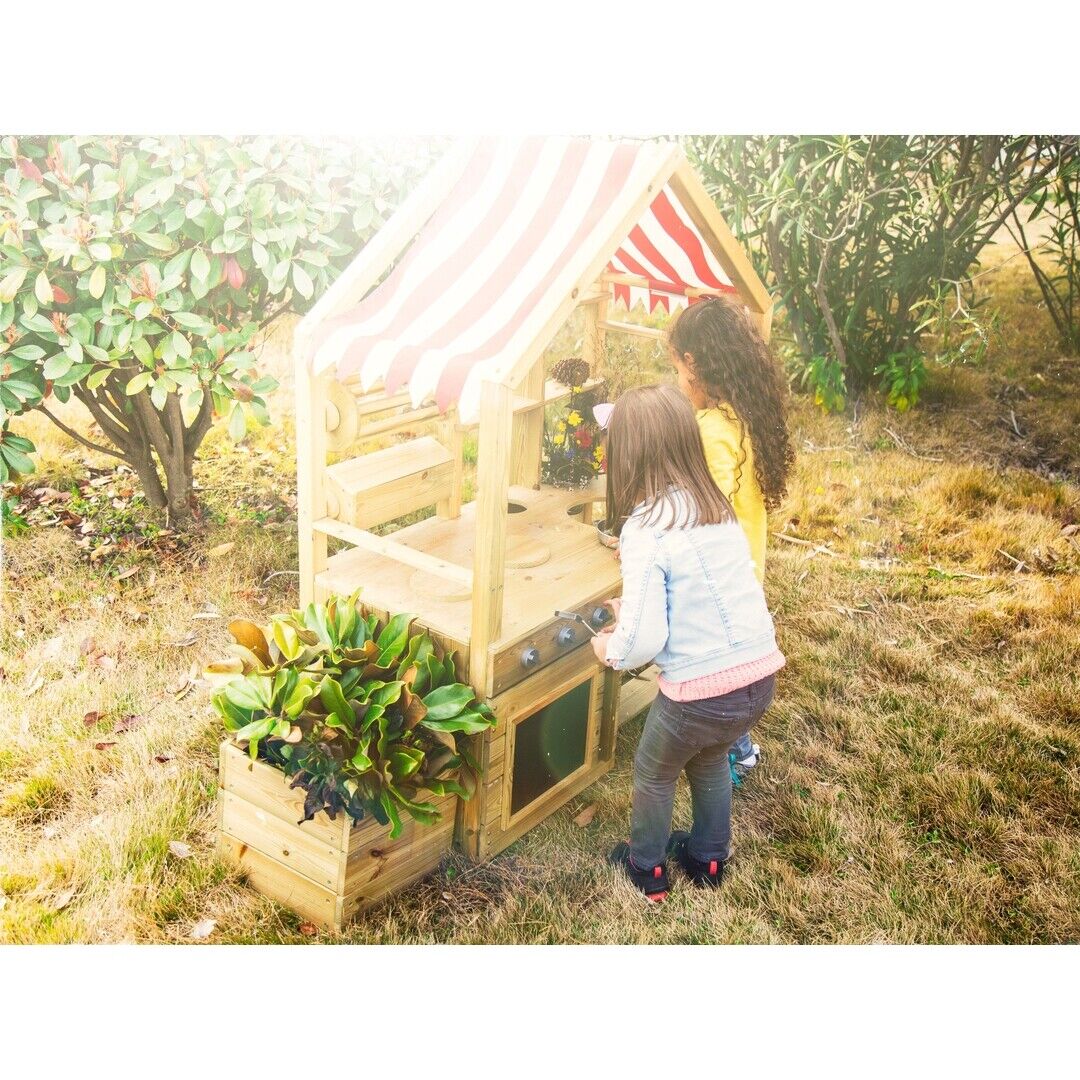 Large Outdoor Wooden Kitchen